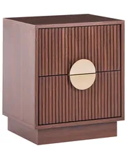 2 Drawer Bedside Table NUMURKAH Dark Brown_1108490