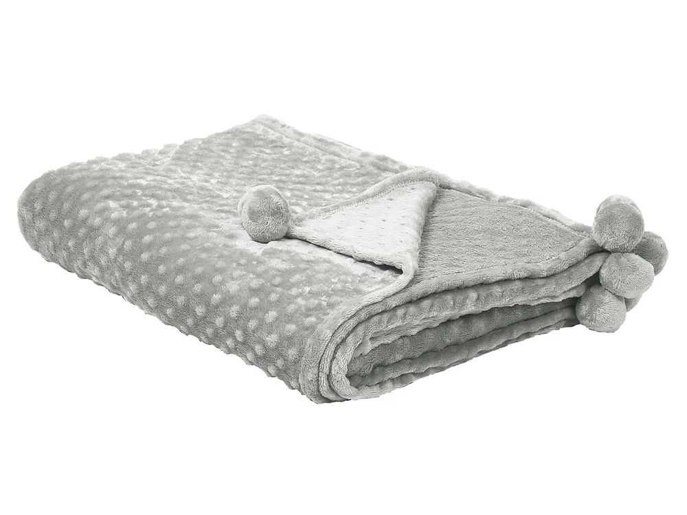 Blanket SAMUR 150 x 200 cm Light Grey