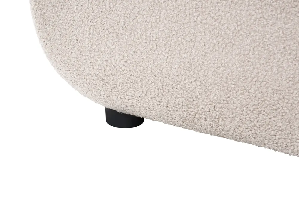 Soffa 3-sits SALLA med fotpall Bouclé Beige_1058129