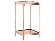 Side Table ALSEA Tempered Glass Copper_771401