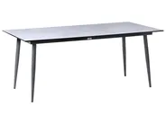 Garden Dining Table TOLENTINO 180 cm 90 cm Stone Effect Light Grey_1029923