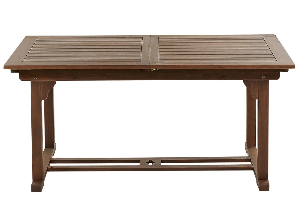 Utdragbart trädgårdsmatbord AMANTEA 160/220 cm 90 cm Akaciaträ Mörkbrun_871602