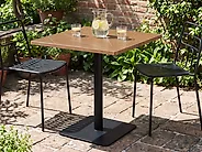 Bistrobord STINTINO  60 cm 60 cm Metall Svart_1179435