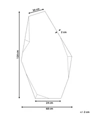 Väggspegel ARGUEL 68 cm 120 cm Guld_947194