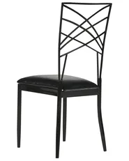 Set of 2 Dining Chairs GIRARD Metal Black_913468