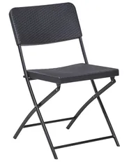 Bistro Set Folding TRAPPETO Black_1033327
