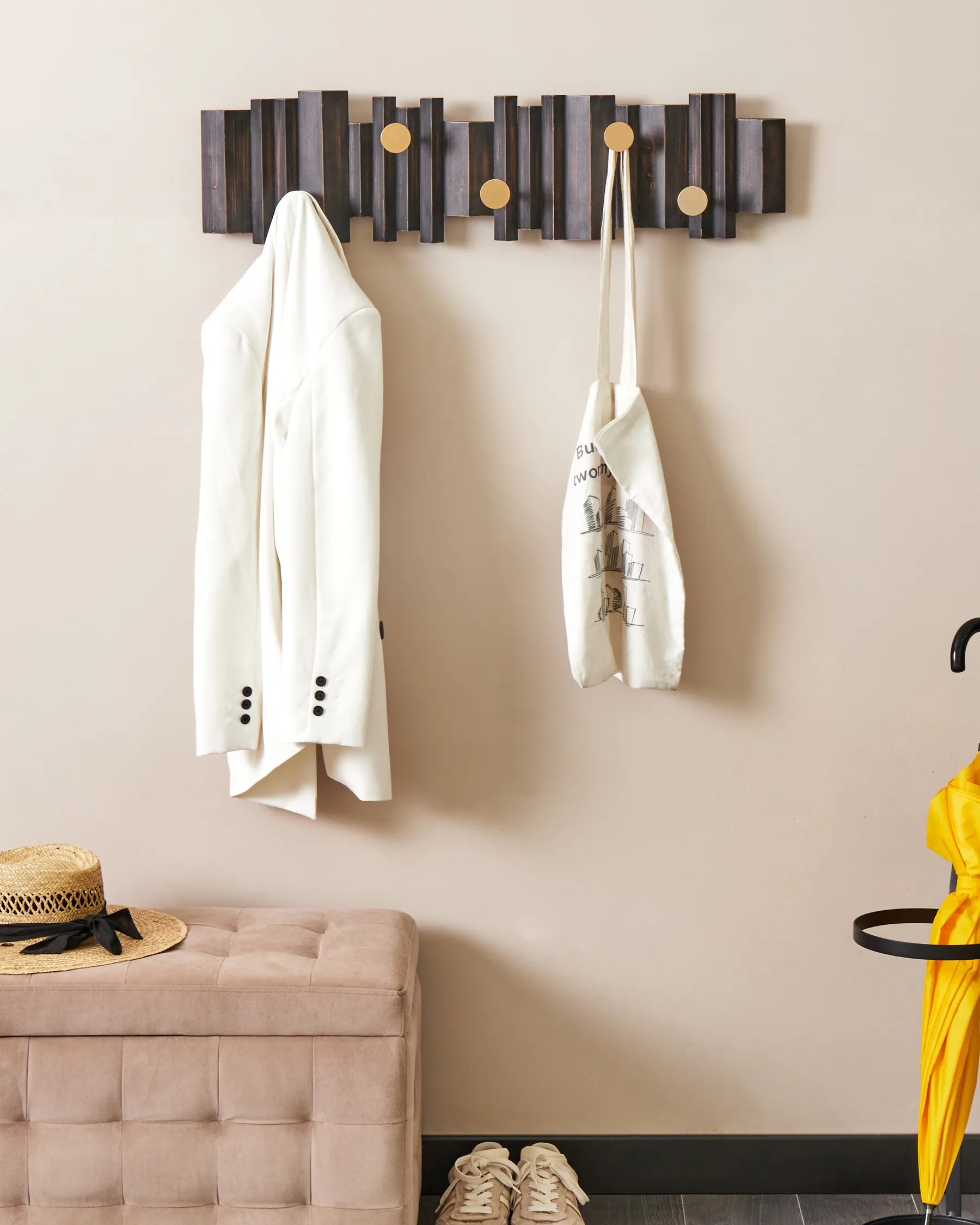 Wall Mounted Coat Rack ZILLAH Black_1001070