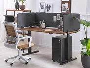 Desk Screen WALLY 72 x 40 cm Dark Grey_800895