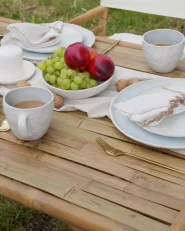 Garden Dining Table MOLISE 120 cm 69 cm Bamboo Light Brown_994737
