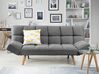 Sofa Bed 2 Seater INGARO Fabric Dark Grey