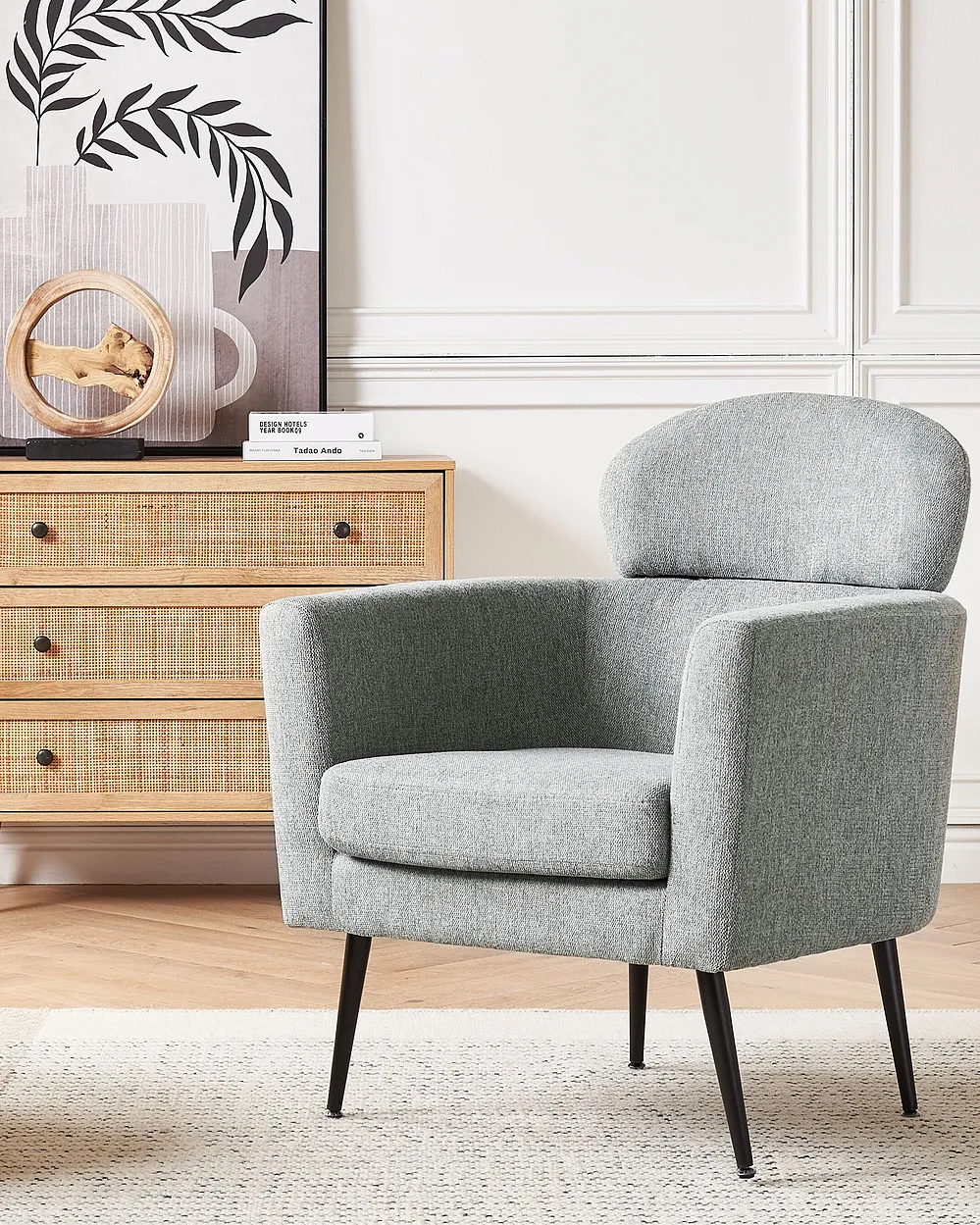 Armchair SOBY Fabric Grey_1154506
