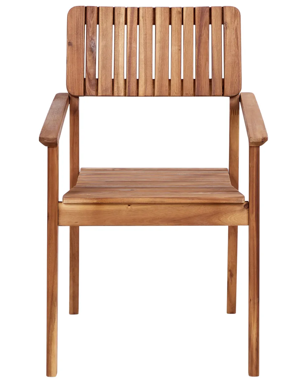 Set of 2 Garden Chairs AGELLO Acacia Wood Brown_923439