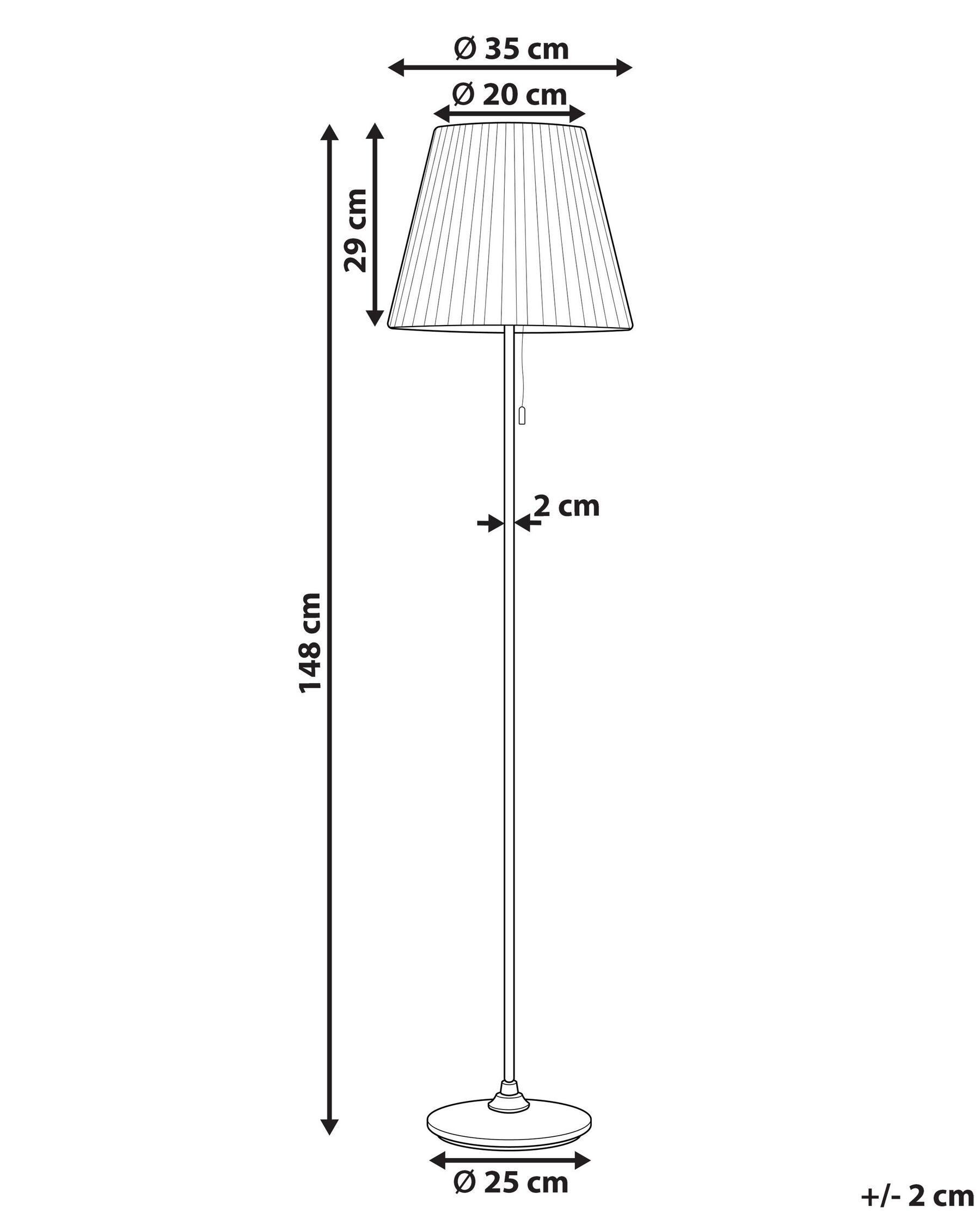 Floor Lamp TORYSA Metal Brass_825906