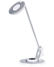 LED Desk Lamp CORVUS with Dimmer Metal White/ Silver_854192