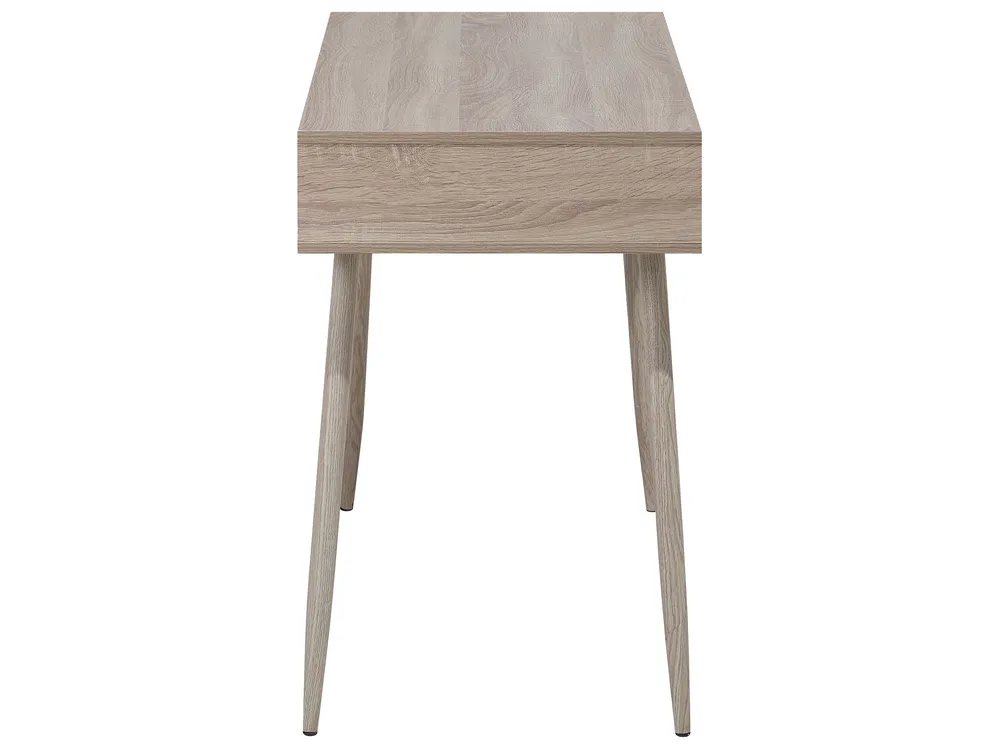 Skrivbord DEORA 100 cm 48 cm med lådor Ljusbrun_710875