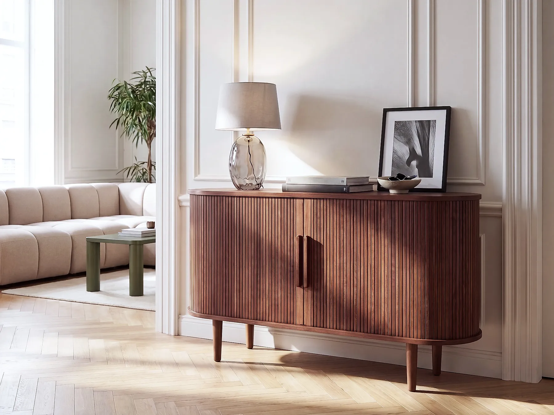2 Door Sideboard SORELL Dark Brown_1166591