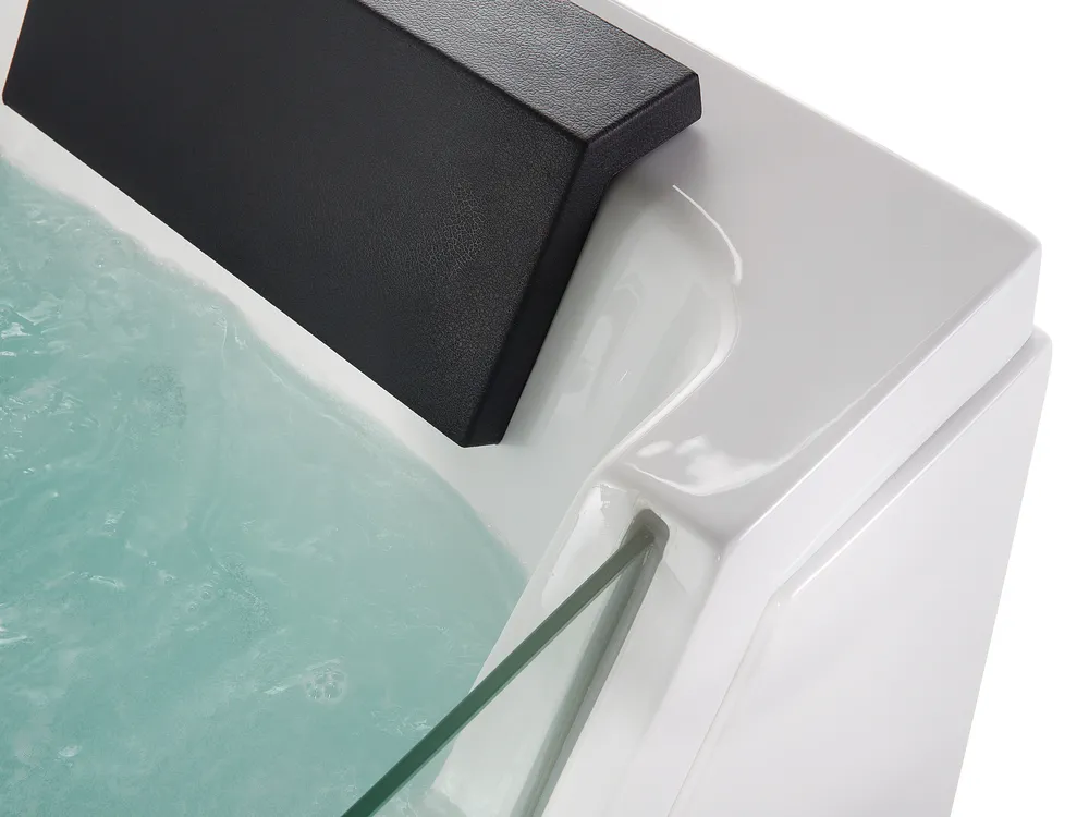 Corner Hot Tub with LED SAMANA 1530 x 710 mm White_762952