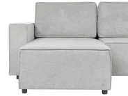 U-Shape Sofa Bed 4 Seater VATNE with Storage Fabric Grey_950578