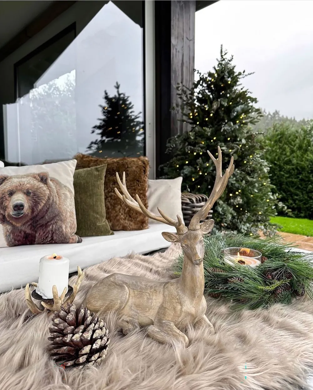 Faux Fur Rug MUNGO Beige 63 x 95 cm_907385