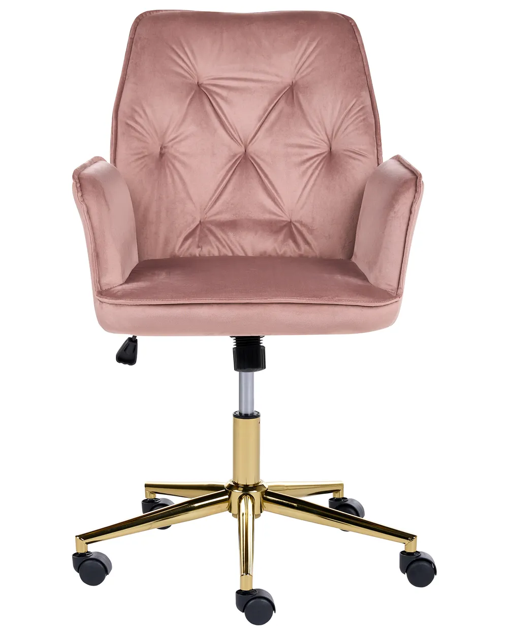 Desk Chair CELARA Velvet Pink_1085813