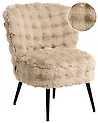Nojatuoli VOSS Keinoturkis Beige