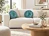 Set of 2 Decorative Cushions UDALA 40 x 40 cm Velvet Teal Solid