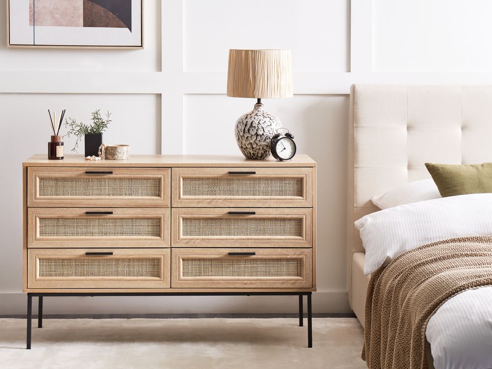 6 Drawer Chest PASCO Light Brown
