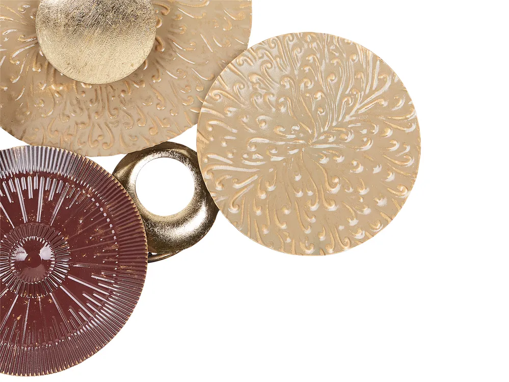 Wall Decor BROMINE Metal 69 cm Gold_906613
