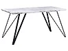 Ruokapöytä MOLDEN Marmorikuvio/musta 150 cm 80 cm