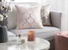 Set of 2 Decorative Cushions ALYSSUM 45 x 45 cm Pink Trellis Pattern
