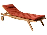 Aurinkotuolin pehmuste CESANA PREMIUM 192 x 56 cm Punainen_988073