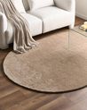 Shaggy Rug DEMRE Sand Beige 160 x 230 cm
