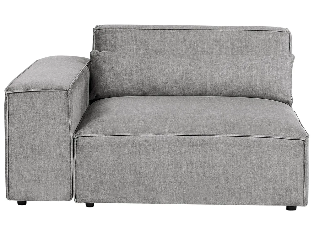 Modular Corner Sofa 3 Seater HELLNAR Fabric Grey Left Hand_911860
