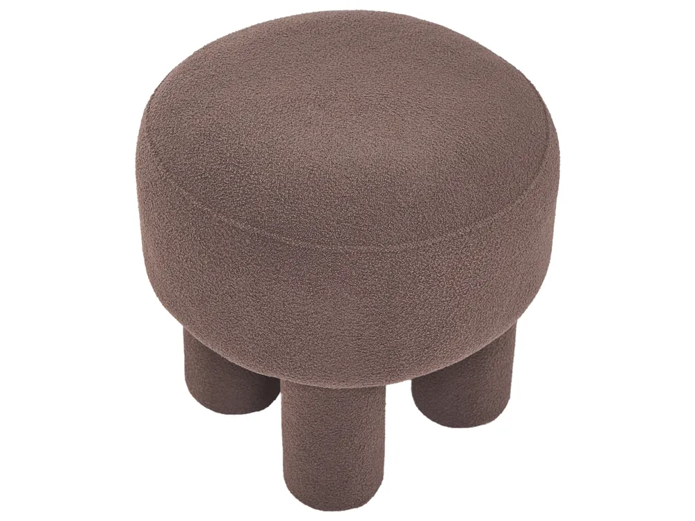 Footstool CANBY Boucle Brown_1067011