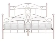 Sänky Metalli ANTLIA 160 x 200 cm Vaaleanbeige_1165292
