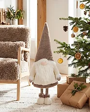 Julpynt AUTTI 98 cm Trädgårdstomte Brun_1174971