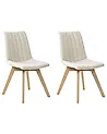 Set med 2 matstolar CALGARY  Off-White
