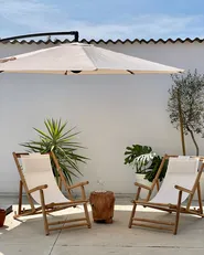 Frihängande parasoll 300 cm RAVENNA Ljusbeige_863516