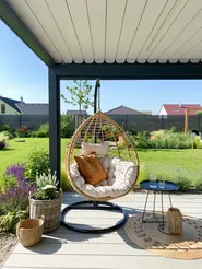 Matto AHLAT Beige ø 120 cm Juutti_809875