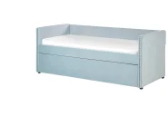 Sänky lisävuoteella Sametti TROYES 90 x 200 cm Vaaleansininen_837060
