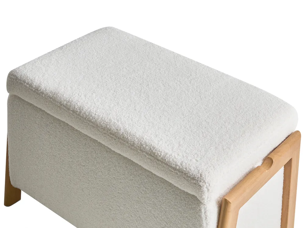 Storage Bench EDLAND Boucle White_1040766