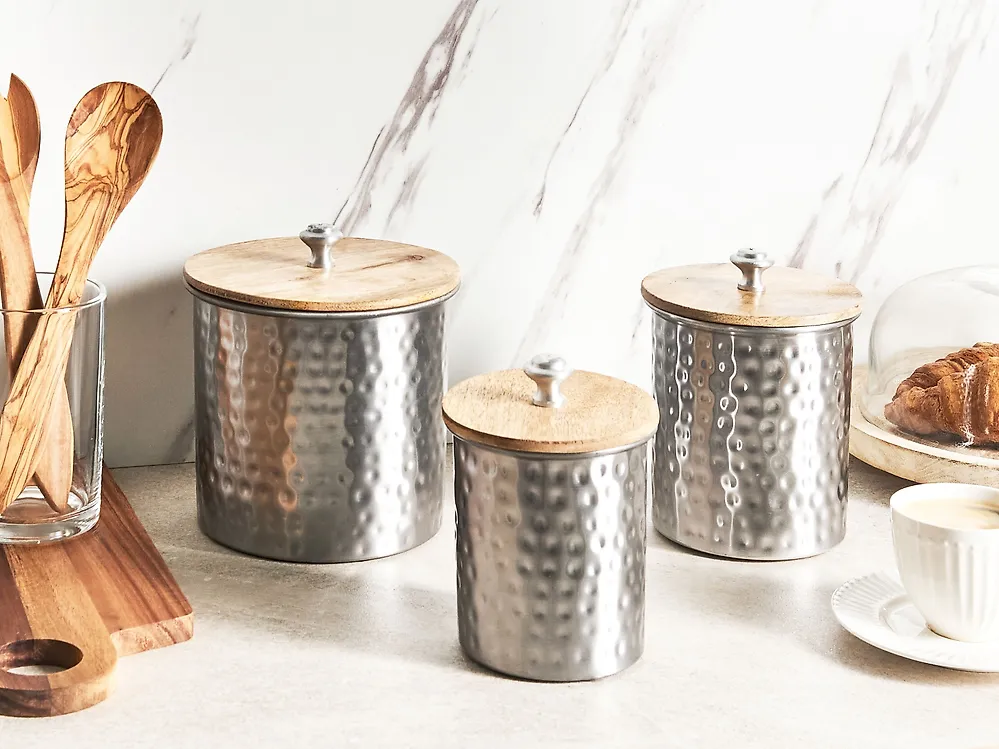 Storage Container ALEXANDRIA Metal Silver_1178559