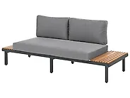Garden Lounge Set with Table 5 Seater FIVIZZANO Acacia Wood Dark Grey_1161090