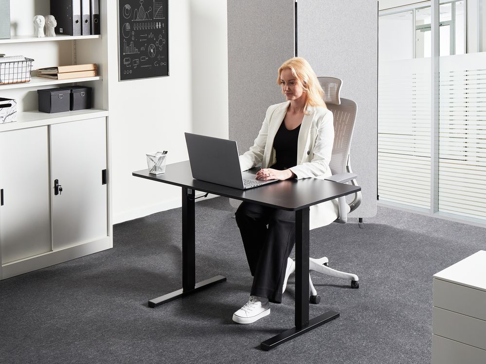 Electric Adjustable Standing Desk TAVARES 120 cm 60 cm Black