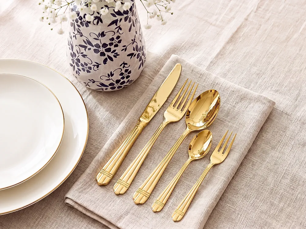 30-Piece Cutlery Set GARGANELLI Gold