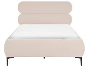 Bed Velvet LESSAY 120 x 200 cm (EU Small Double) Light Beige_1124972