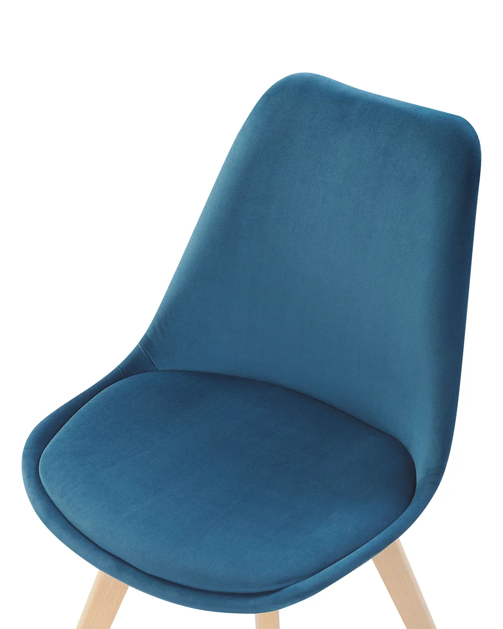 Set of 2 Dining Chairs DAKOTA II Velvet Blue_767901