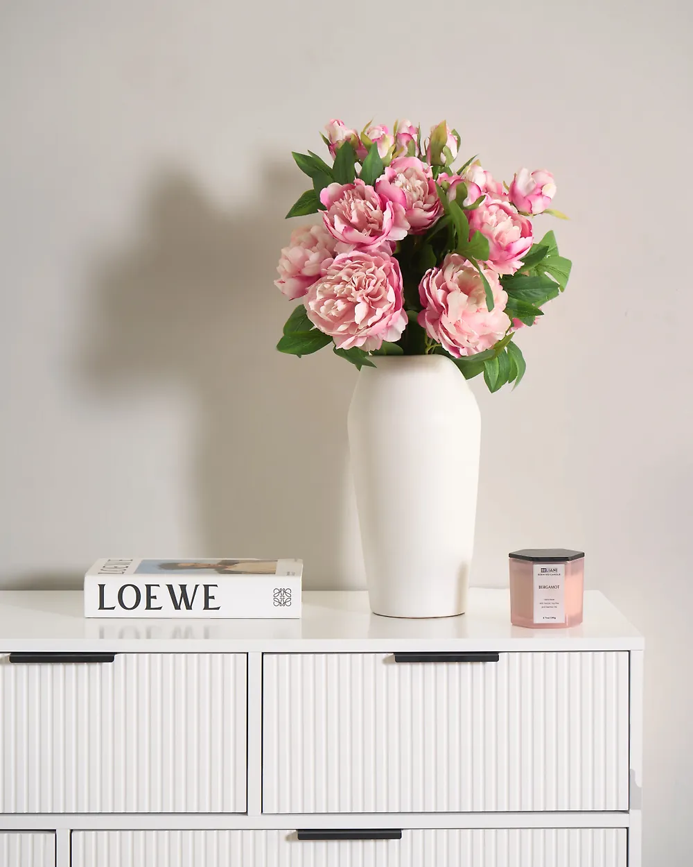 Artificial Flower Bouquet COLARES 62 cm Pink_1184989