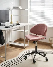 Office Chair KIANA Corduroy Pink_1078333