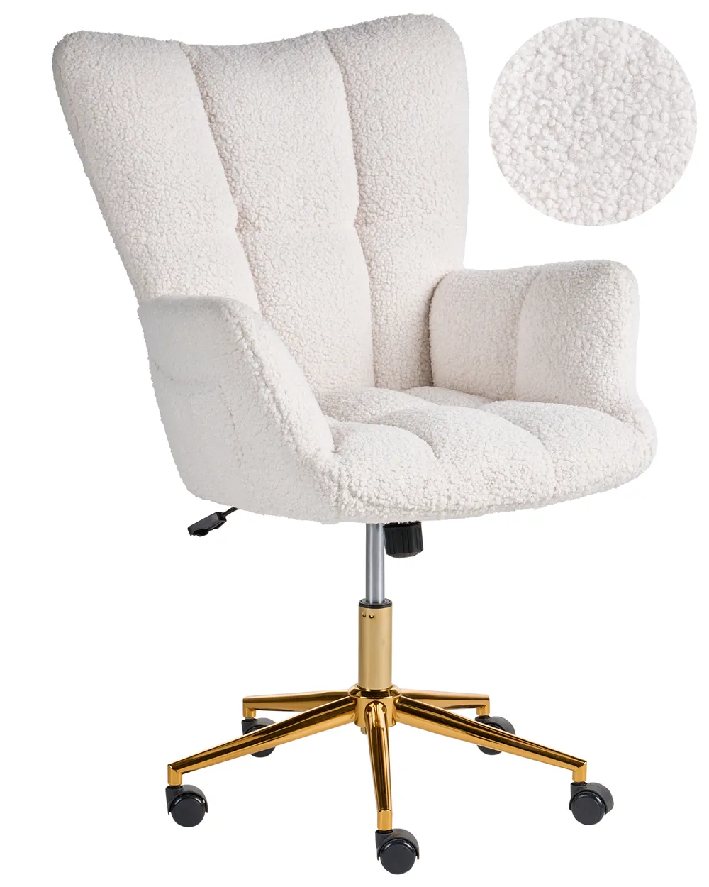 Office Chair OULU Boucle White